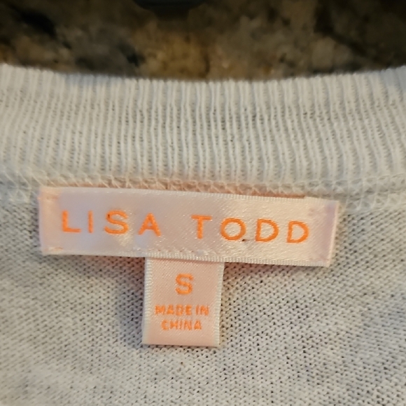 Lisa Todd Cream Sweater with Duck Graphic - Picture 2 of 5